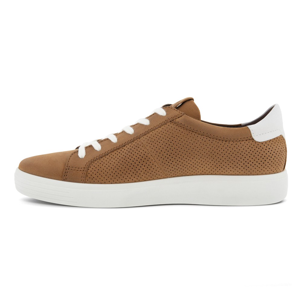 Tenis Hombre - ECCO Soft Classic Laced - Marrom/Blancos - FDC263057